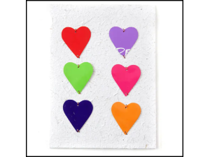 Metal Wire Heart Card