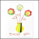 Metal Wire Flower Thank You Card