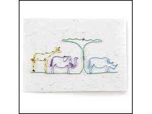 Metal Wire Safari Card