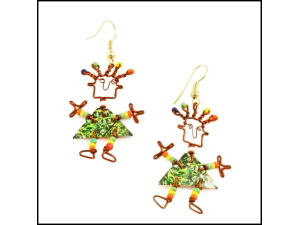 Aluminum Funky People Earrings