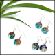 Circle Glass Earrings