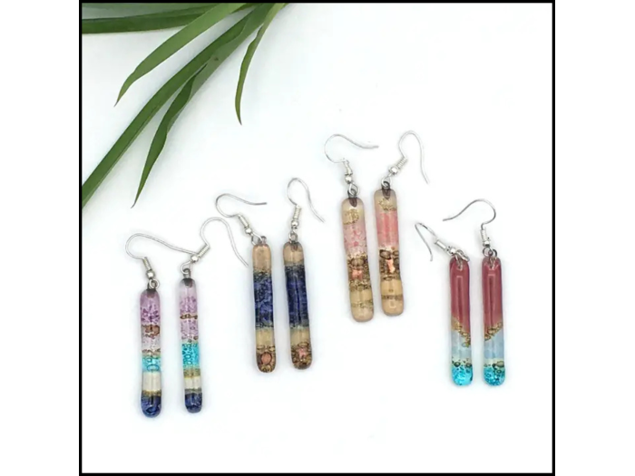 Long Stem Glass Earrings Long Stem Glass Earrings