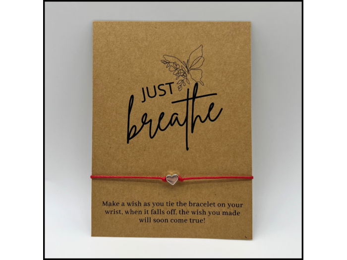 Just Breathe Wish Bracelet